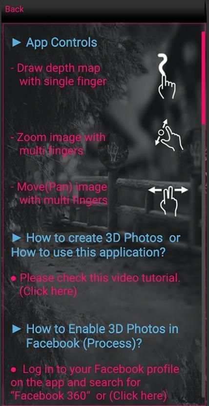 Facebook 3d Photo Creator स्क्रीनशॉट 1