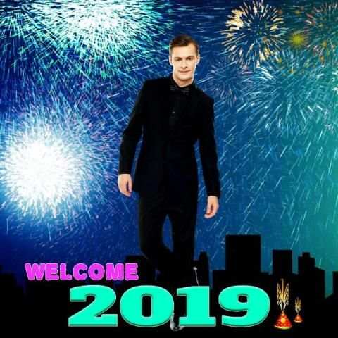 Welcome 2019 New Year Photo Frame Editor Studio स्क्रीनशॉट 2