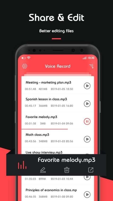 Voice Recorder - Audio Recorder & Sound Recording screenshot 1