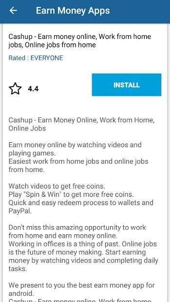 Earn Money Apps for Android स्क्रीनशॉट 2