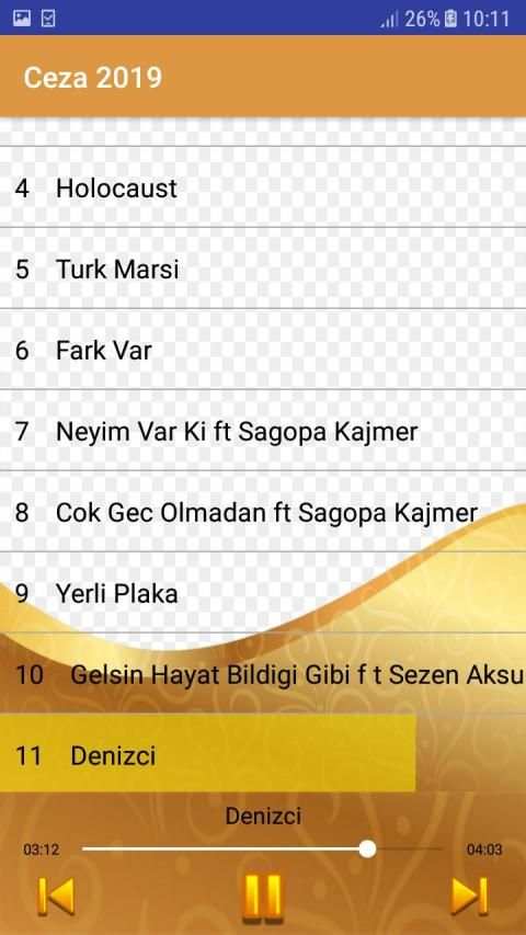 Ceza şarkıları 2019 - Internet Olmadan - screenshot 1