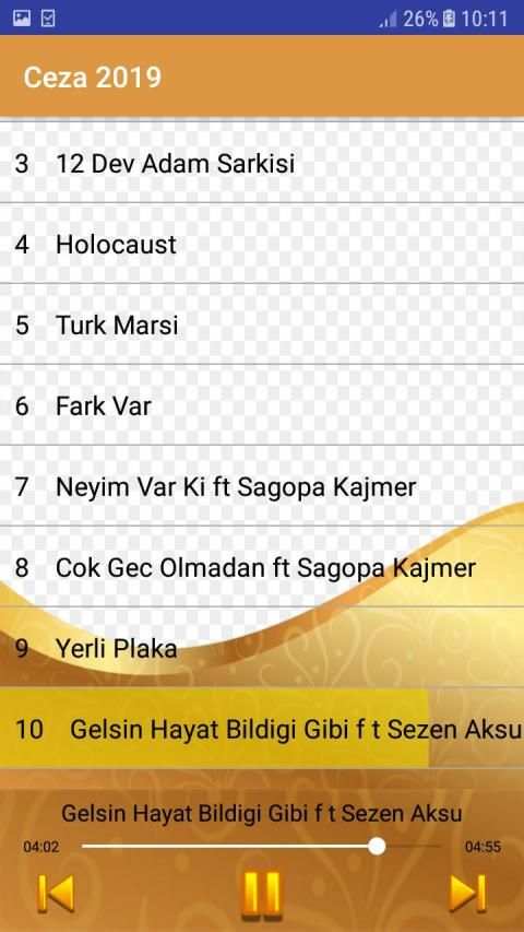 Ceza şarkıları 2019 - Internet Olmadan - screenshot 2