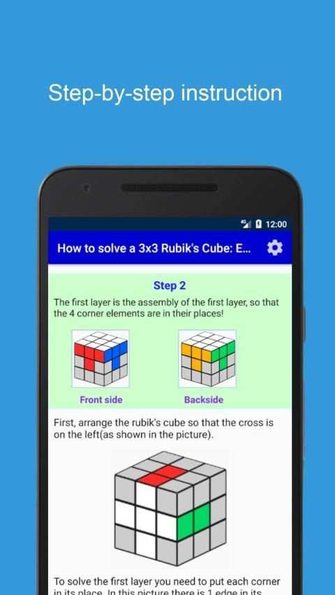 How to solve a Rubik's Cube 3x3 + Timer скриншот 5