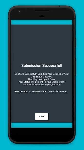 CRB Loans, Status Checker screenshot 1