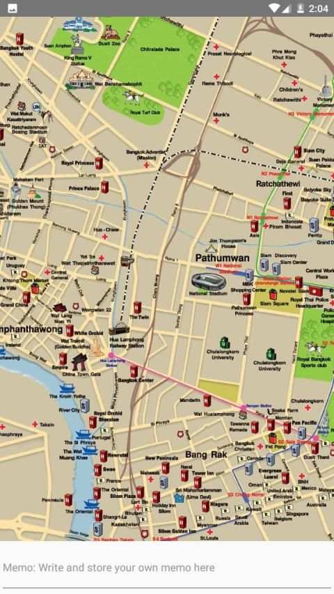 Bangkok Metro, Train, Bus, Tour Map Offline screenshot 4