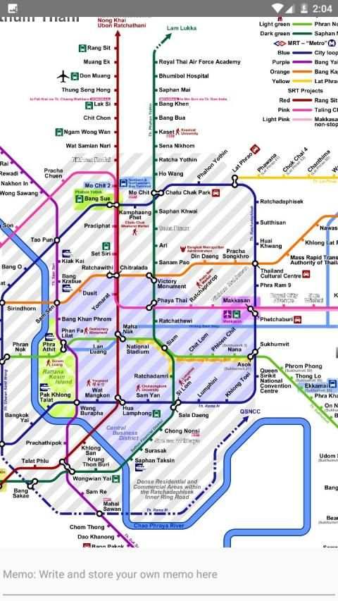 Bangkok Metro, Train, Bus, Tour Map Offline screenshot 6