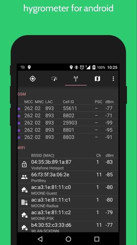hygrometer for android - humidity meter & checker скриншот 1