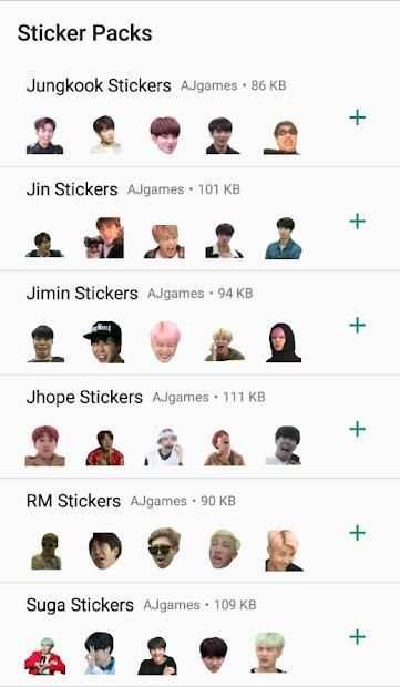 BTS Stickers WhatsApp screenshot 2