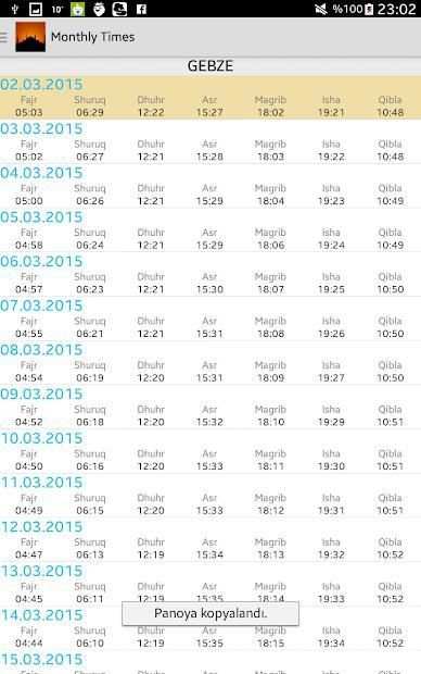 Prayer Times screenshot 1