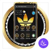 Golden cover APUS Launcher theme on 9Apps