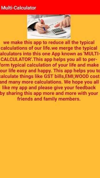 Multi-Calculator screenshot 1