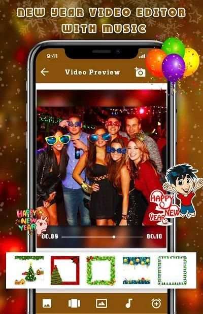 New Year Video Editor With Music - Happy New Year screenshot 3
