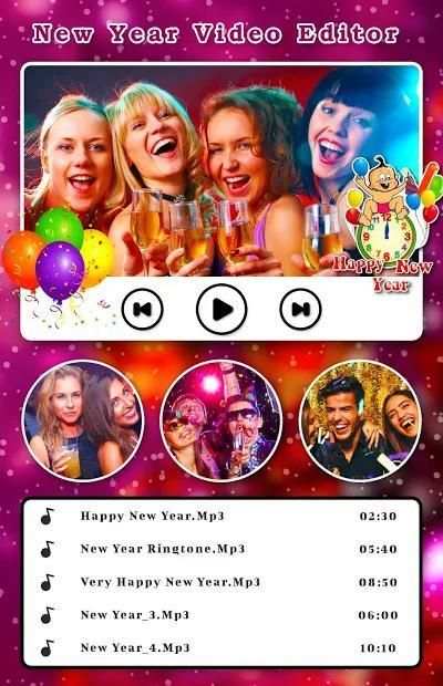 New Year Video Editor With Music - Happy New Year screenshot 2