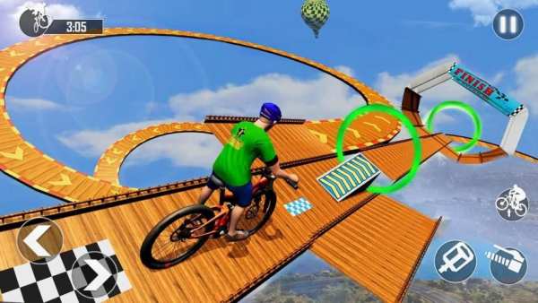 Mega Ramp BMX Racing Impossible Stunts screenshot 6