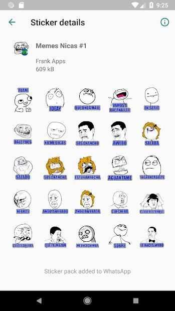 Memes Nicas WhatsApp Stickers WAStickerApps screenshot 1
