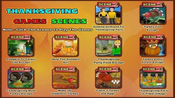 Thanksgiving Games 2018 स्क्रीनशॉट 1