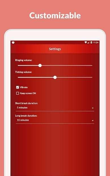 Pomodoro Timer Lite screenshot 1