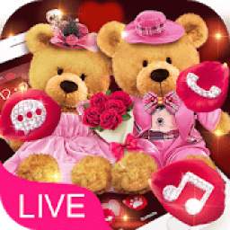 3D Love Bear Couple Theme