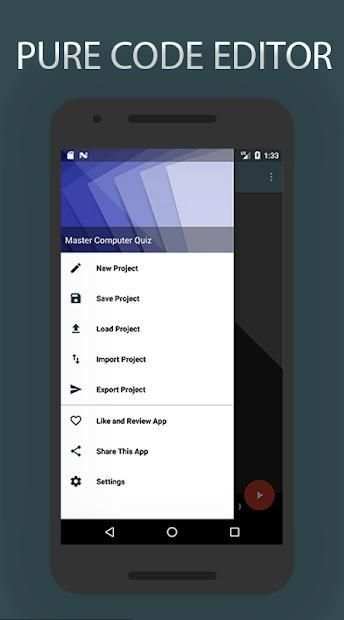 Create, Edit Run and Delete using Pure Code Editor screenshot 1