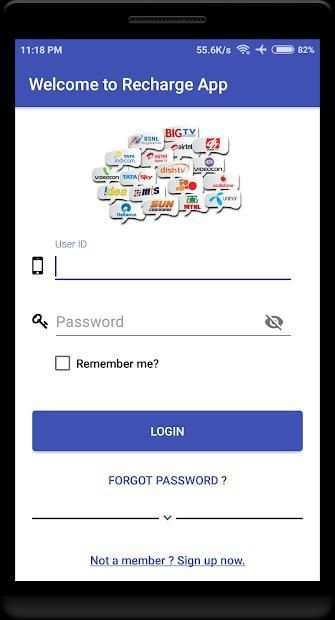 Recharge App स्क्रीनशॉट 2