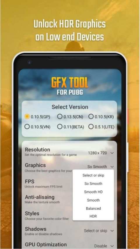 GFX Tool for PUBG Booster (No Ban) screenshot 3