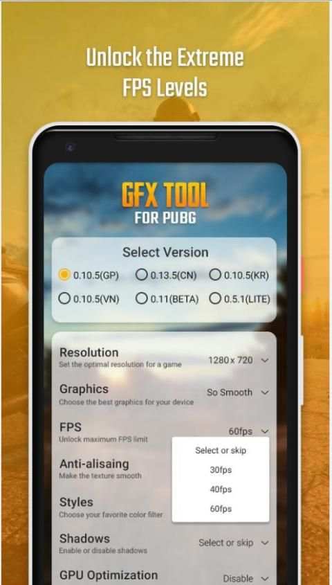 GFX Tool for PUBG Booster (No Ban) screenshot 2
