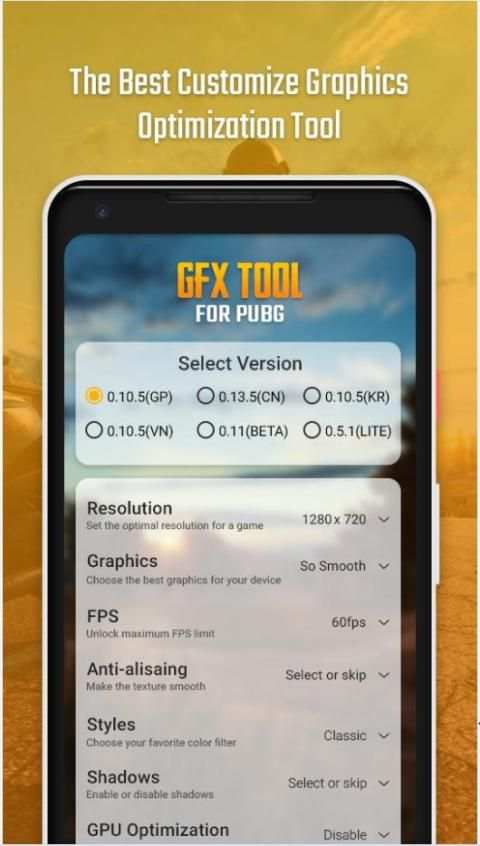 GFX Tool for PUBG Booster (No Ban) screenshot 4