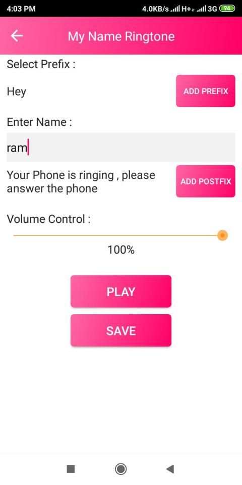 My Name Ringtone Maker 4 تصوير الشاشة