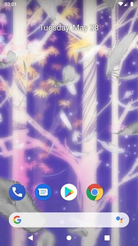 Feathers 3D live wallpaper स्क्रीनशॉट 12