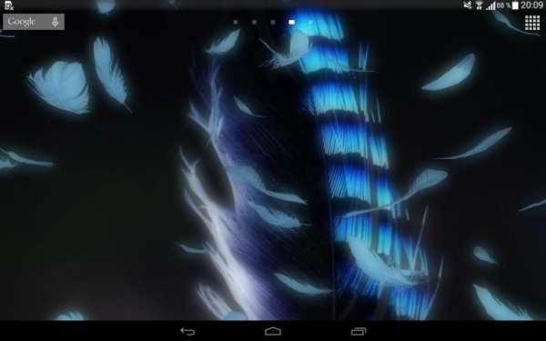 Feathers 3D live wallpaper स्क्रीनशॉट 3