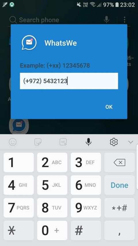 WhatsWe - Open Chats Quickly screenshot 2