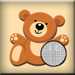 Funny Bear Pixel Art: Coloring by number icon