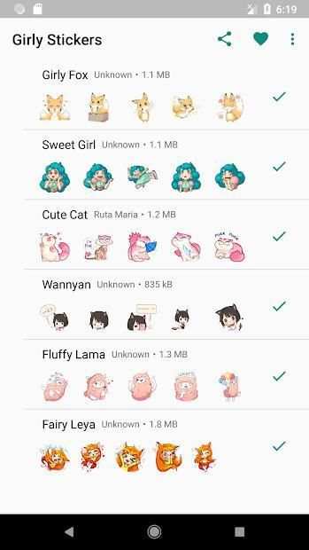 New WAStickerApps * Girly Stickers For WhatsApp screenshot 2