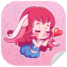 ikon New WAStickerApps * Girly Stickers For WhatsApp