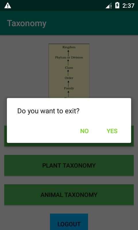 Taxonomy screenshot 2