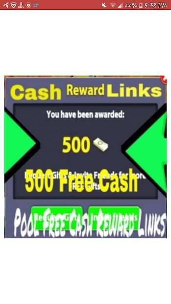 Pool Free Cash Reward Links screenshot 2