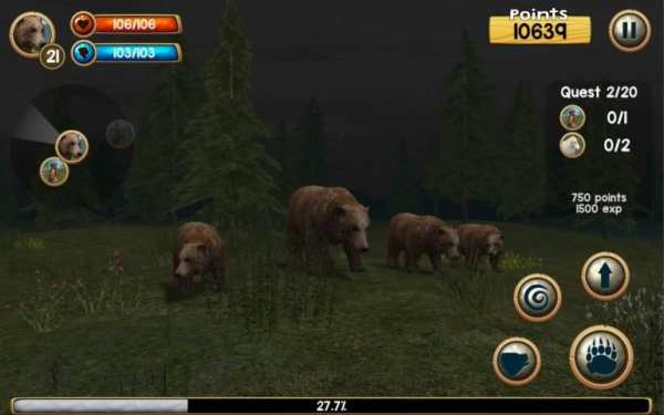 Wild Bear Simulator 3D स्क्रीनशॉट 10