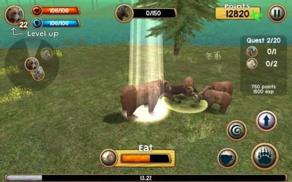 Wild Bear Simulator 3D स्क्रीनशॉट 1