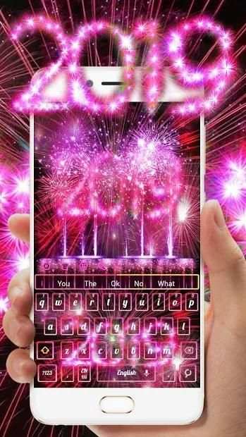 Happy New Year 2019 Keyboard screenshot 2