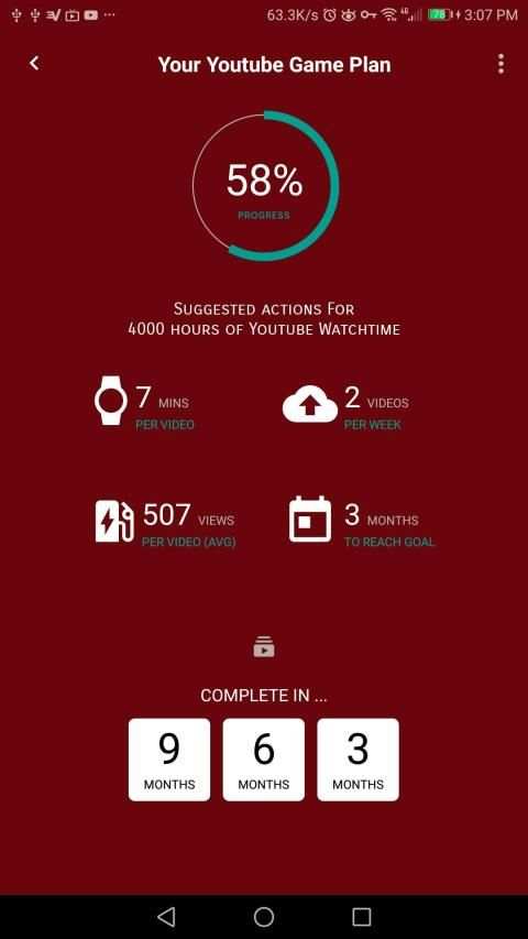 4000 Watch Hours Strategy Calculator screenshot 3