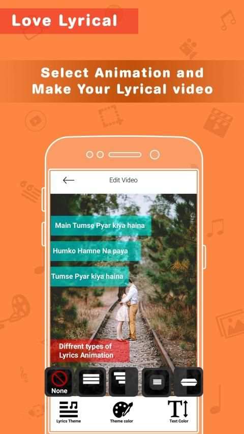 Love Photo Lyrical Video Status Maker With Music screenshot 1