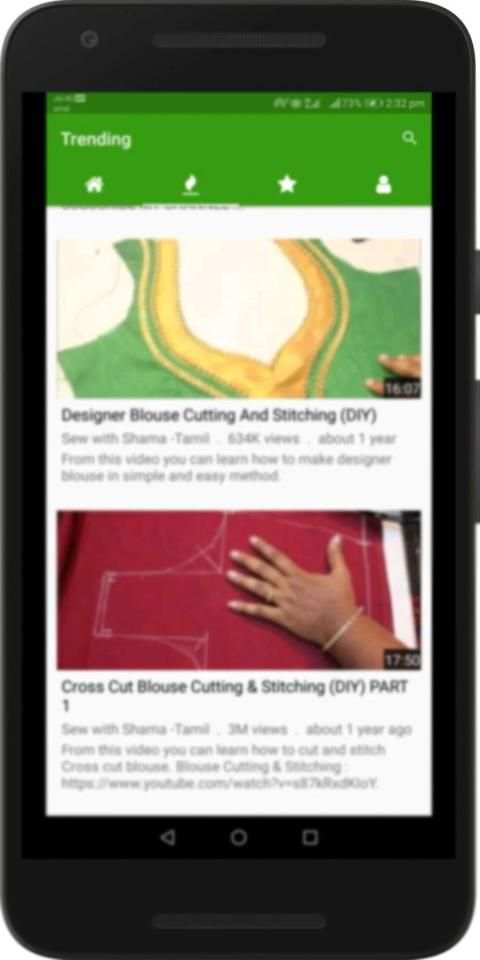 Tamil Blouse Cutting and Stitching Video Tutorials स्क्रीनशॉट 2