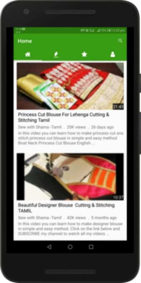 Tamil Blouse Cutting and Stitching Video Tutorials स्क्रीनशॉट 1