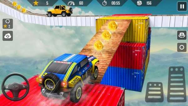 Offroad Jeep Driving Tricky Stunt Master स्क्रीनशॉट 9