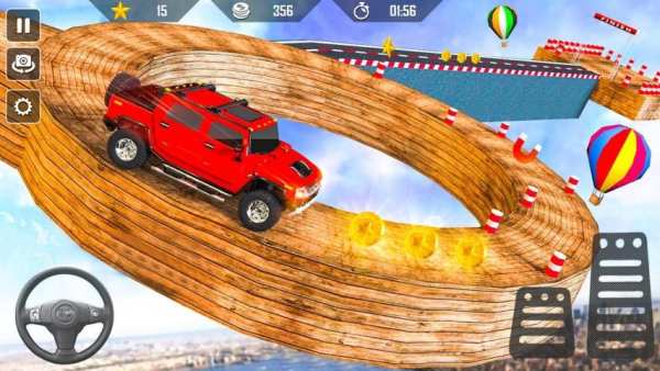 Offroad Jeep Driving Tricky Stunt Master स्क्रीनशॉट 6