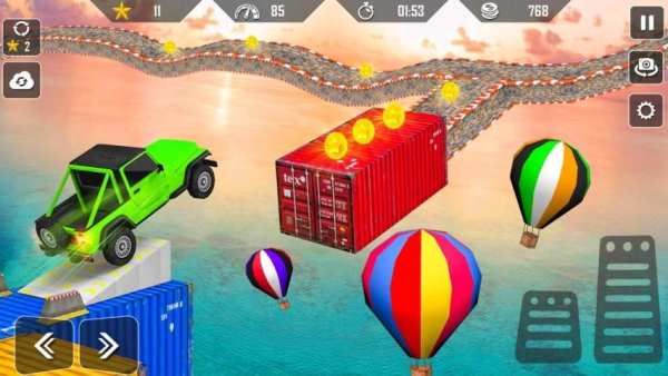 Offroad Jeep Driving Tricky Stunt Master स्क्रीनशॉट 2