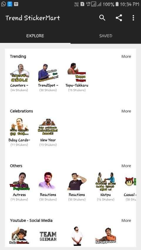 Trend StickerMart - Tamil Stickers for Whatsapp screenshot 6