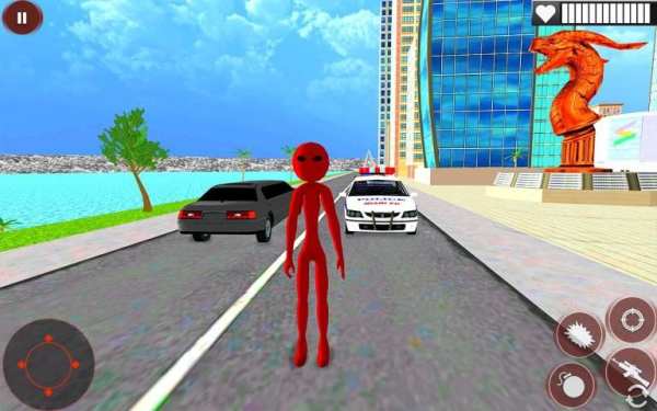 Stickman Monster Rope Hero: City Crime Simulator स्क्रीनशॉट 16