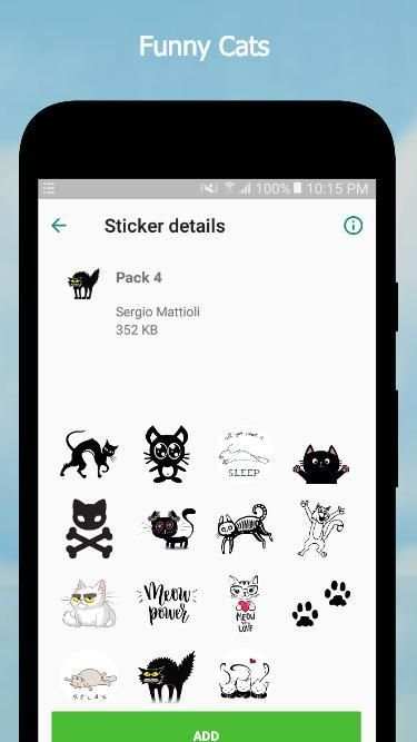 Cat Stickers For WhatsApp (WAStickerApps) screenshot 2