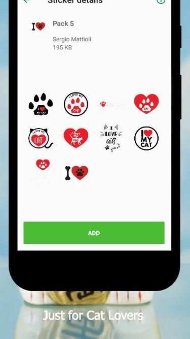 Cat Stickers For WhatsApp (WAStickerApps) screenshot 1